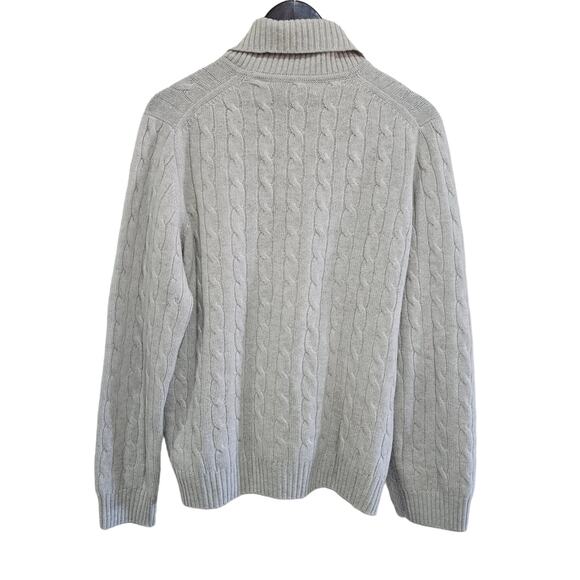 Brooks Brothers 100% Tan Italian Cashmere Sweater Size XL - Picture 3 of 5